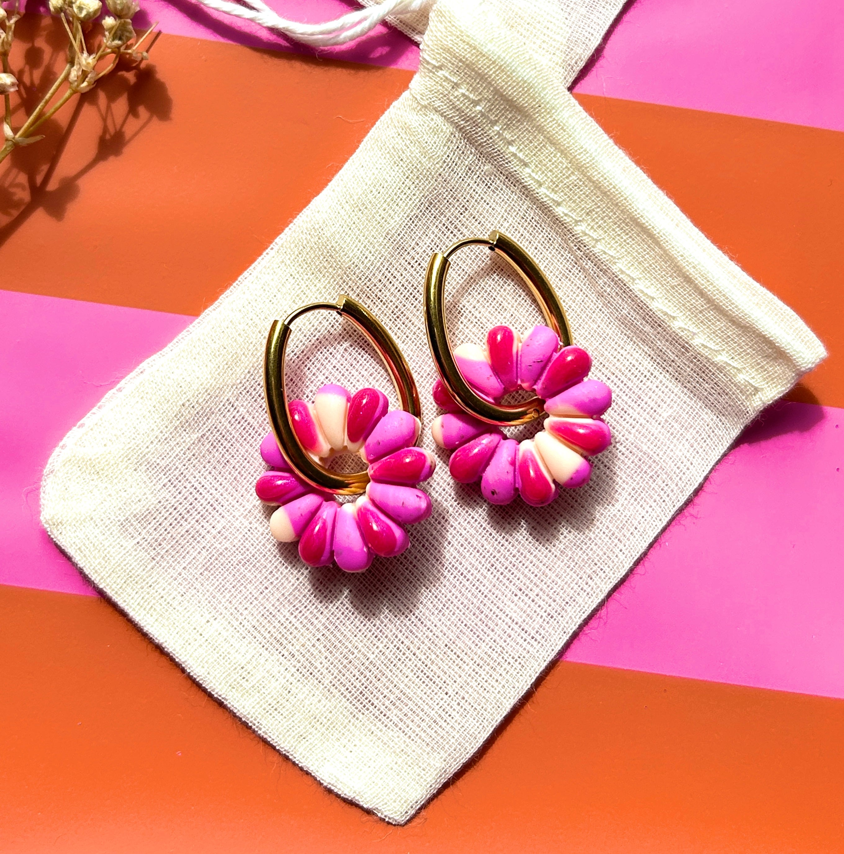 Boucles d’oreilles Pâquerettes